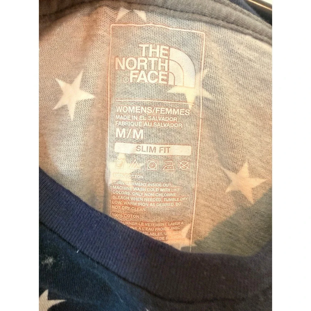 Women's medium red white and blue The North Face International Collection Tee - Picture 7 of 9